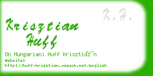 krisztian huff business card